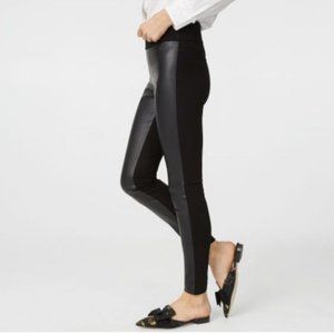 NWT Club Monaco TASHA Faux Leather Legging in Black